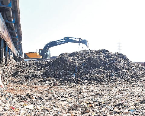 Brahmapuram waste treatment plant. 