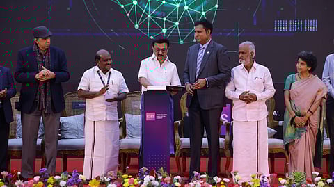 Chief Minister M K Stalin at the India Global Education Summit 2026 in Chennai.