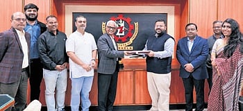 The agreement signing ceremony.