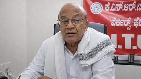  Veteran trade union leader and long-time CPI functionary HV Anantha Subbarao