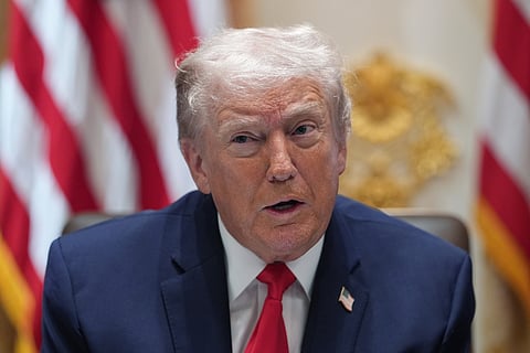resident Donald Trump speaks during a cabinet meeting at the White House, Thursday, Jan. 29, 2026, in Washington. 