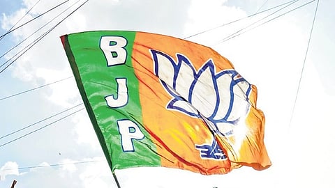 Image of the BJP flag used for representational purposes only.