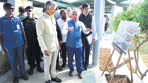 CM Naidu inaugurated the Agastya Vidyachal Academy on Friday.