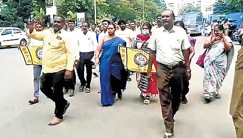 The protest began on December 26 during the half-yearly holidays.