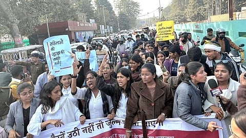 The alleged sexual assualt assault oand murder of a NEET aspirant in Patna has triggered protest in the State.