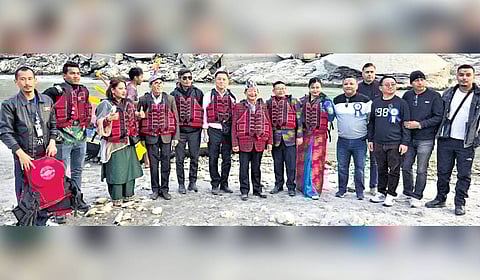 Subba at a winter carnival