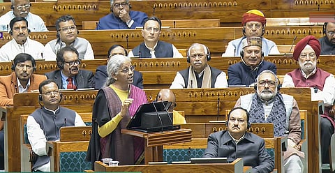 Union Finance Minister Nirmala Sitharaman presents Union Budget 2026-27