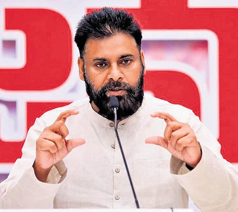 Jana Sena Paty chief and Deputy Chief Minister Pawan Kalyan.