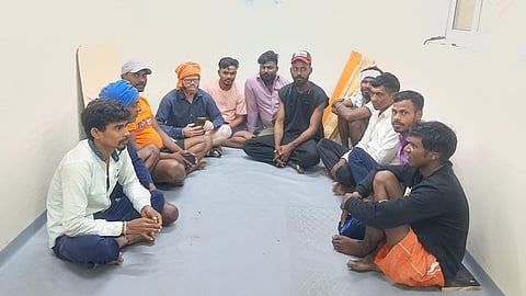 In the video, which has gone viral on social media, 11 people could be seen sitting in a closed room, appealing to the government for help.