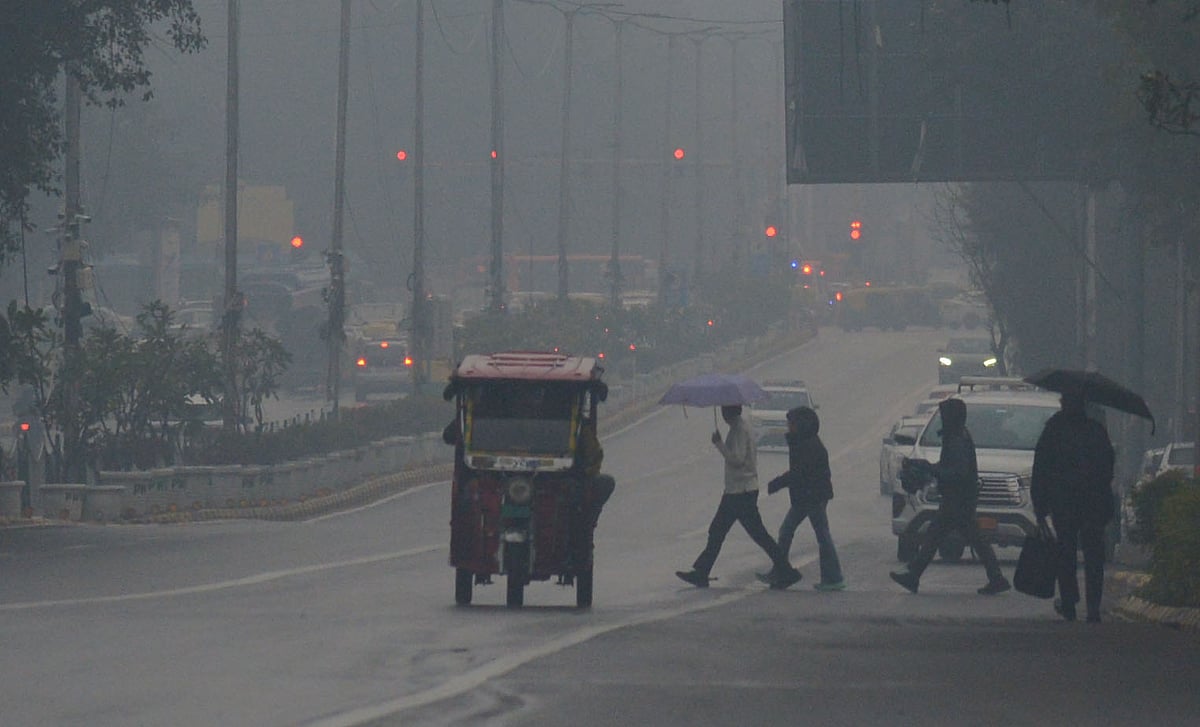 Colder start to February as light rain hits the capital, AQI slips to ‘poor’ category