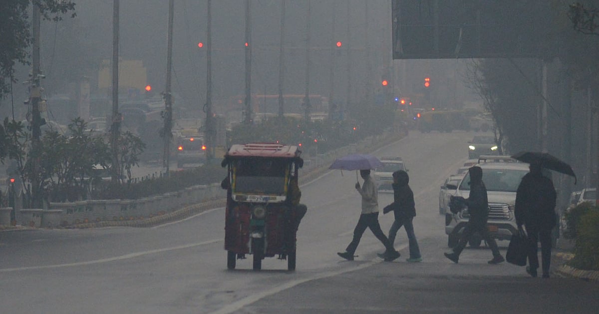 Colder start to February as light rain hits the capital, AQI slips to ‘poor’ category