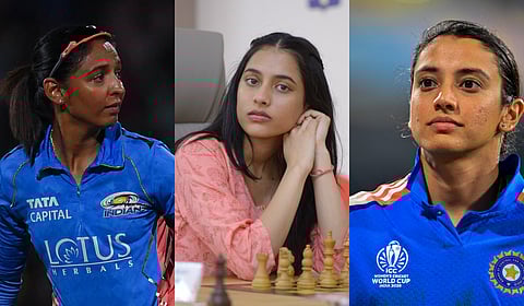 Harmanpreet Kaur, Smriti Mandhana & Divya Deshmukh