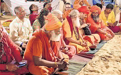 Naga sadhus at Thirunavaya