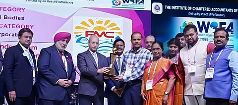The award was presented on Sunday evening at the World Forum of Accountants (WOFA 2.0) held at the India Expo Centre, Greater Noida.