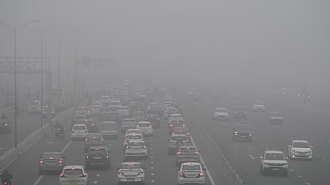 Cold and foggy winter morning, in New Delhi, Monday, Feb. 2, 2026.