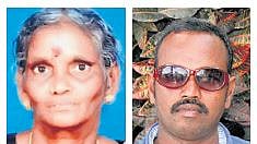 Alamelu (left), and her son Mani who died of cardiac arrest on Monday night | Express