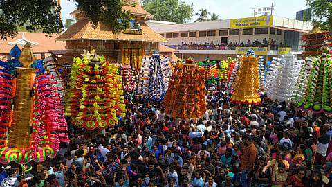 Scenes from Kavadiyattam processions 