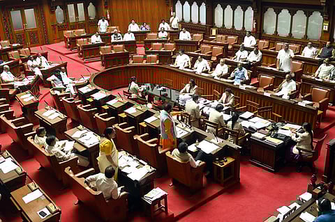 Council Session at Vidhana Soudha.