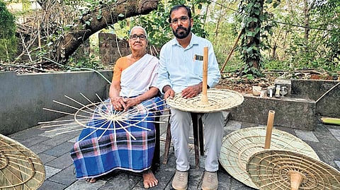 Devi with her son Madhusoodanan