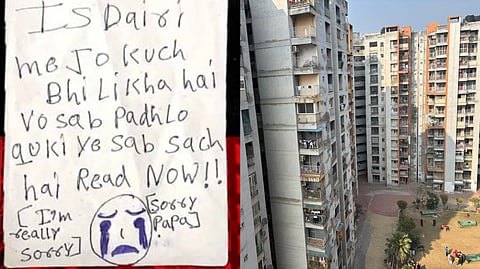 Police recovered an eight-page suicide note from the house. The father said he recognised the handwriting of all three daughters. 
