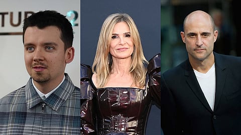 Asa Butterfield (L), Kyra Sedgwick (M) and Mark Strong