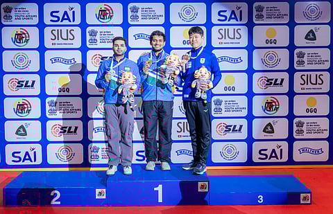 India finish one-two in 10m air rifle after Rudrankksh Balasaheb Patil won gold and Arjun Babuta silver