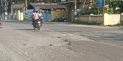 The 21.5-kilometre stretch of the Vanjur-Nandalar main road has not been relaid for a decade, say local residents 