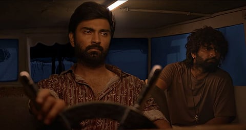 Atharvaa's two characters in Valai