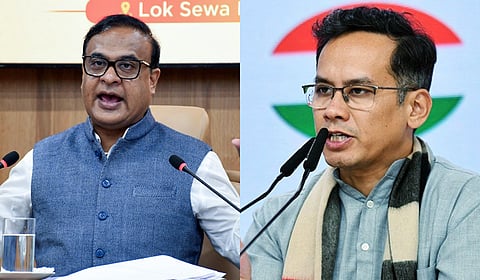 Assam Chief Minister Himanta Biswa Sarma and Congress leader Gaurav Gogoi’.