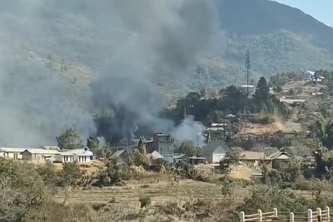 Over 20 houses gutted in Ukhrul’s Litan Sareikhong as arson continues for second day