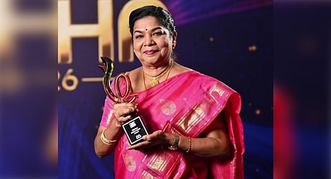 The award was presented during the 21st edition of the annual ceremony, which honours excellence in Singapore's Indian entertainment.