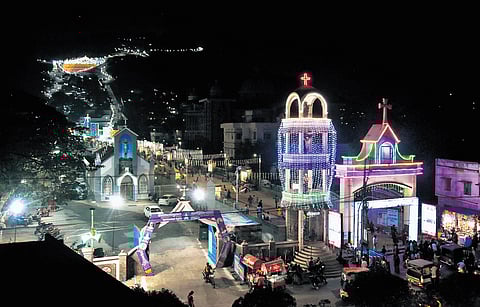 The historic Gunadala Lourdes Matha Shrine has been beautifully decorated and is fully prepared for the 102nd annual Gunadala Matha Mahotsavam.