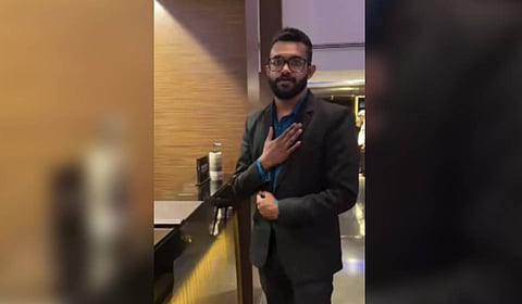 Hotel staff apologises to the victim over a video call after the incident.