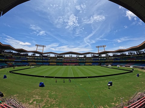 Kerala Blasters FC's home venue Jawaharlal Nehru Stadium in Kochi 