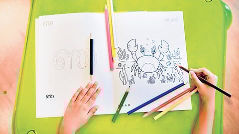 Founded by entrepreneur Anila Mathew, the initiative — Kinder Kalari — curates bilingual learning materials such as flashcards, colouring books, and story-cum-activity titles.