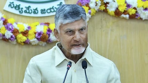 CM Nara Chandrababu Naidu. 