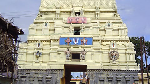 Ancient shrine for the God of three strides