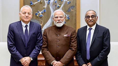 Chief Executive Officer of Rolls-Royce Tufan Erginbilgic met the Prime Minister of India, Narendra Modi in New Delhi on Thursday, Feb 12, 2026.