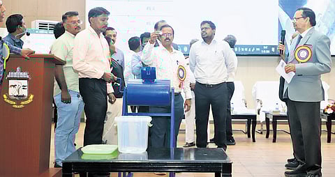 Chennai corporation officials conducting draw of lots on Thursday.