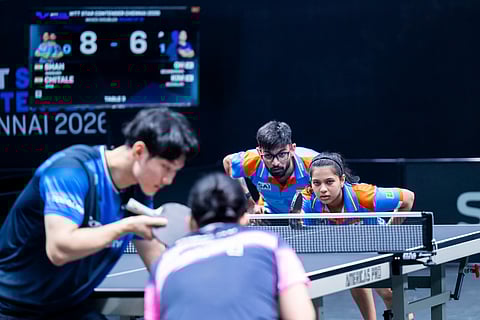 Manush Shah and Diya Chitale in action