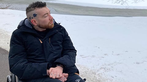 A musician returns to the stage after artificial intelligence technology helps restore his singing voice following a motor neurone disease diagnosis.