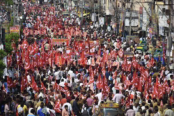 One-day trade union strike sees protests in Delhi, Haryana; markets and services largely unaffected