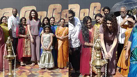 Stills from the Pooja ceremony of Aarambham 