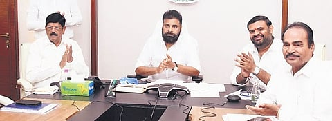 Deputy Chief Minister Pawan Kalyan virtually inaugurated the newly constructed Giripradakshina Road at Sri Kalahasti temple, from the State Secretariat at Velagapudi on Friday.