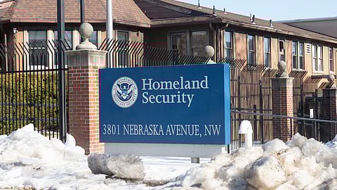 A Department of Homeland Security (DHS) facility is seen in Washington, Friday, Feb. 13, 2026.