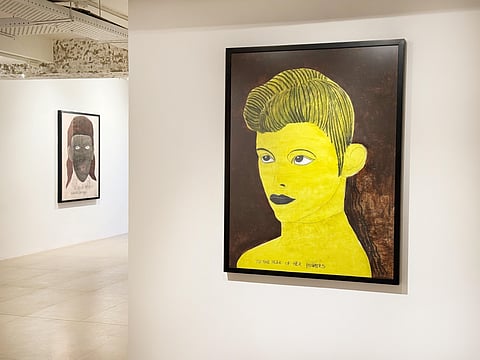 'To the Peak of Her Power' (2025) on view at 'No One Can Silence Me'