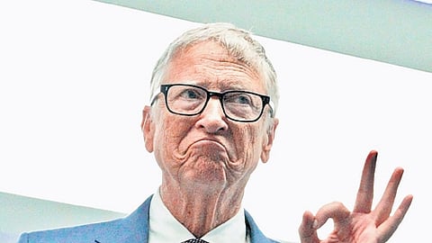 Bill Gates evinced keen interest and sought details on several subjects.