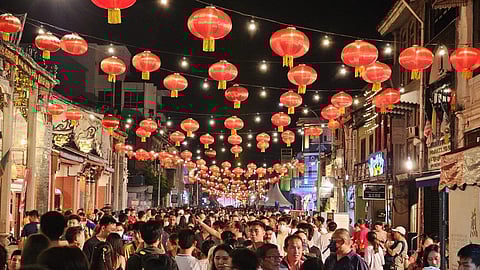  A Chinese New Year celebration in Penang, Malaysia 