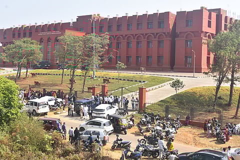 Everyone present at the Court was evacuated, and the police, along with a dog squad, rushed to the Court premises after the administrator received a bomb threat email.