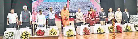 Addressing the Foundation Day event, Oppenheimer said he was deeply moved after his visit to the KII University campus. “The campus is beyond our imagination,” he said.  